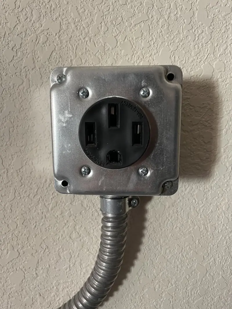 NEMA 14-50 outlet installed for Smart Home Electrical in Linwood